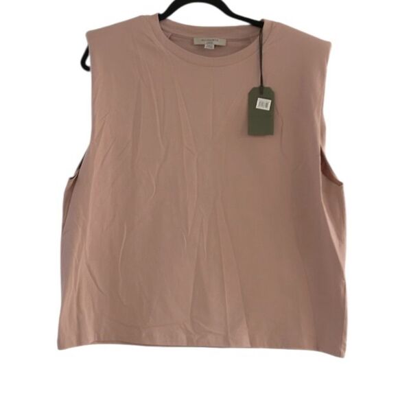 All Saints Revolve Cotton Coni Tank Top in Morning Mauve Size Large NEW 175.00 - Picture 5 of 14